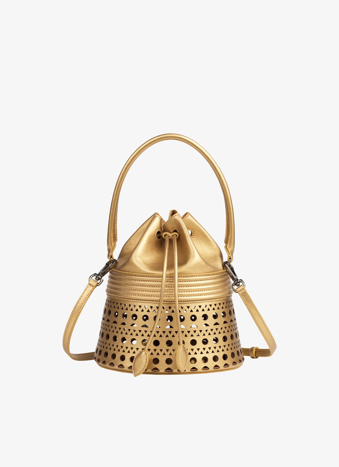 BUCKET CORSET 19 BAG ALAÏA GOLD BUCKET CORSET 19 BAG
